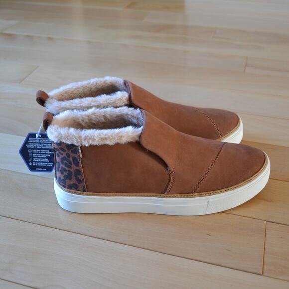 NWT Tom's Paxton Verona Mid Cheetah Sneaker Size 9.5 - Picture 1 of 6